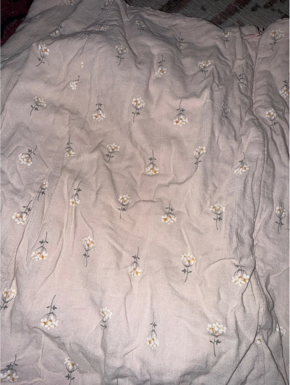 John Galt by Brandy Melville baby pink floral daisy skirt XS